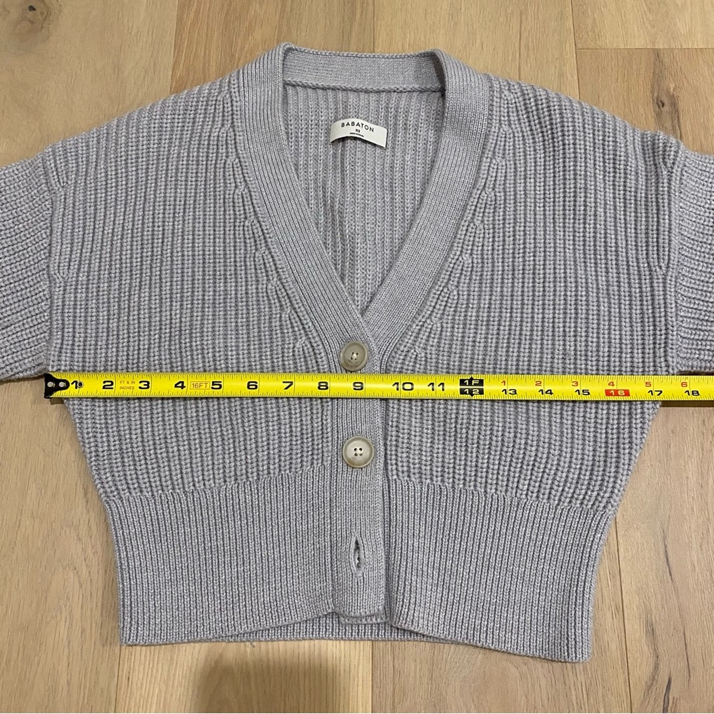 Aritzia | Wilfred Grey “Canberra” Cropped Wool Cardigan🩶 - Picture 10 of 14